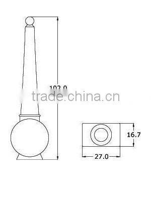 Blue Round lovely eyeliner container