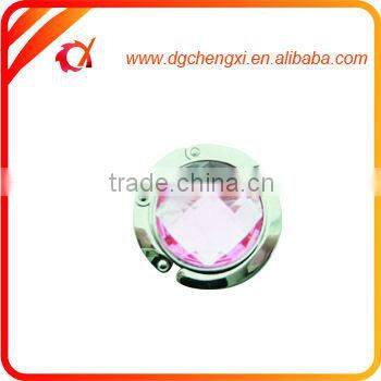 Pink Crystal Metal Bag Hanger
