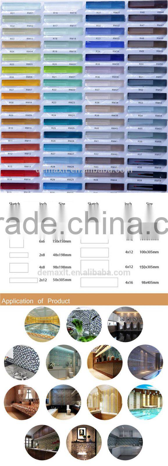 Glass Hexagon Mosaic Tile with black mix white color