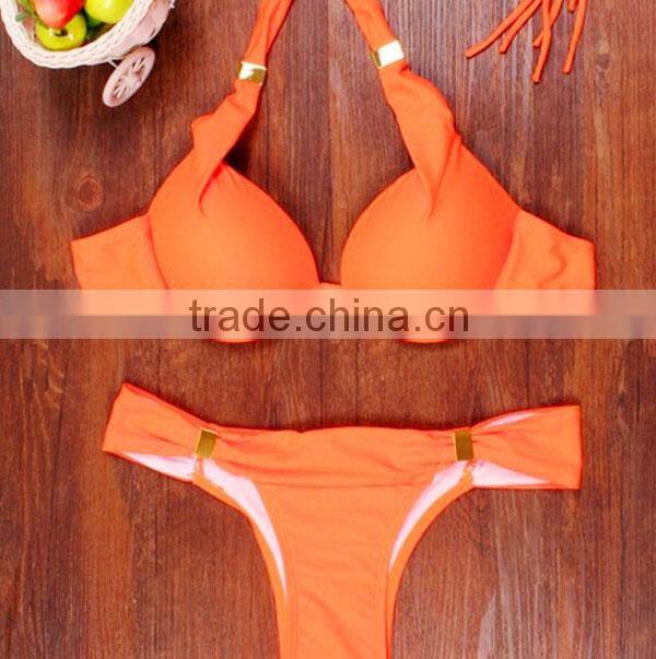 Two piece extreme push up bikinis beautiful women sexy bathing suit