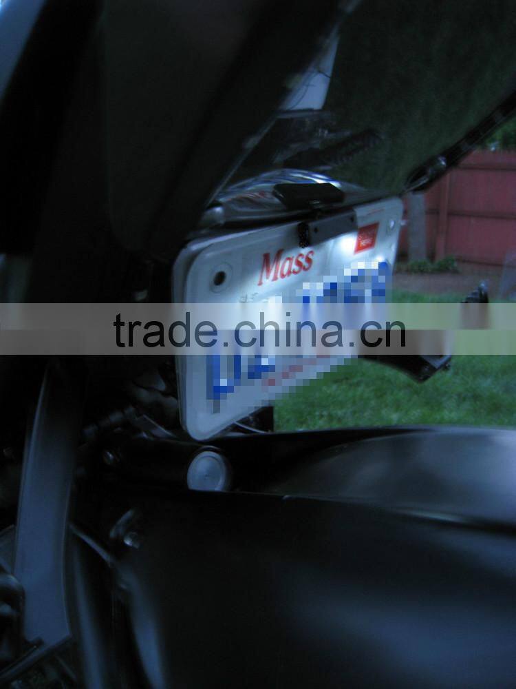 WHITE LED TAG LIGHT FENDER ELIMINATOR LED LICENSE PLATE LIGHTS MOTORCYCLE