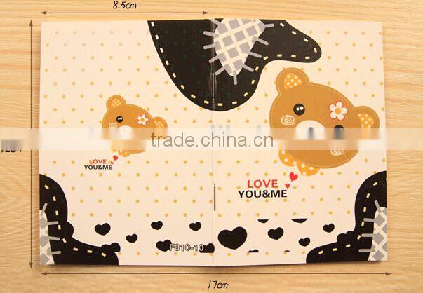 New fashion kawaii paper notebook,lined notebook paper