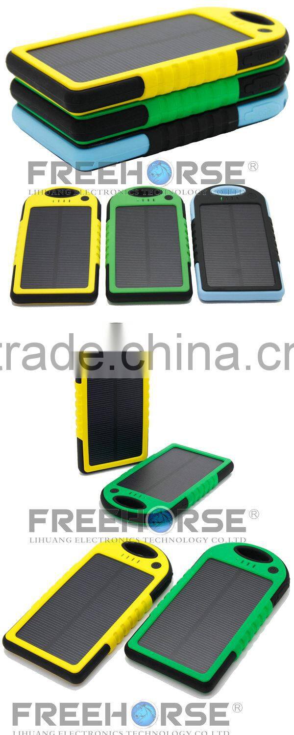 Solar battery charger solar portable battery charger cell phone charger 10000mah