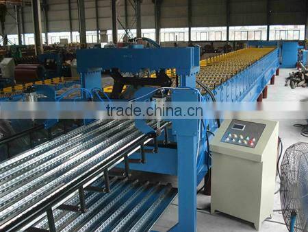 High Speed 0.8-1.2mm Metal Steel Floor Deck Roll Forming Machine For Construstion Roof Use From Hangzhou For Sale