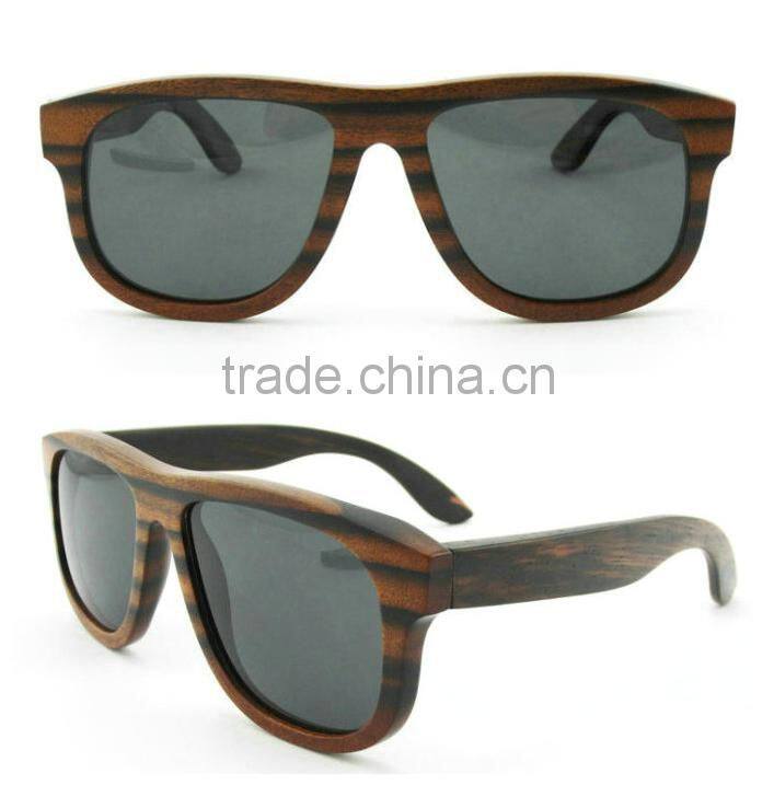 2016 latest design Germany quality 100% natural wood wooden sun glasses