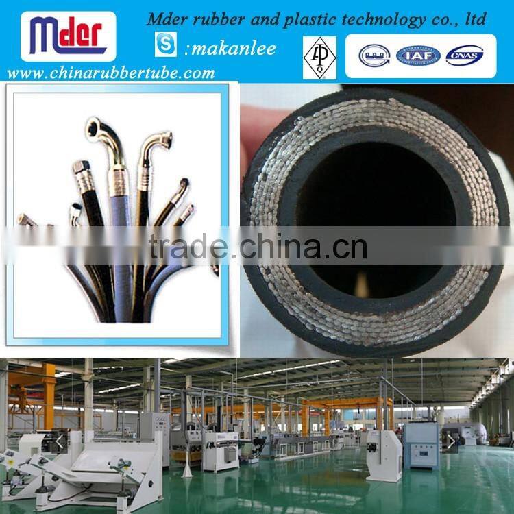 Hengshui mder high quality spiral wire hydraulic rubber hose 40m