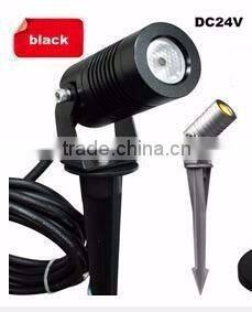 High Power 24V LED Landscape Lights with spike black shell