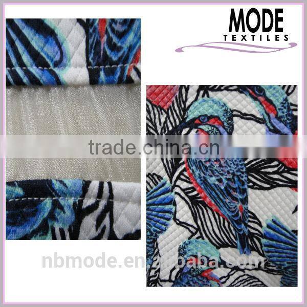 bird print hoody organza decorated chic top