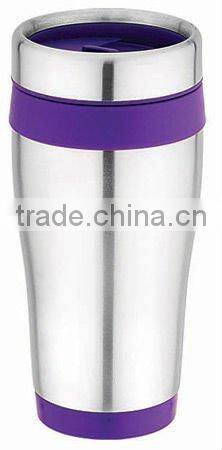 18oz stainless steel mug with plastic outer