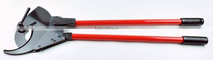 LSDHigh Quality Long handleLK-870 ratchet cable cutter for cutting shear copper-aluminum cables heavy duty cable cutter