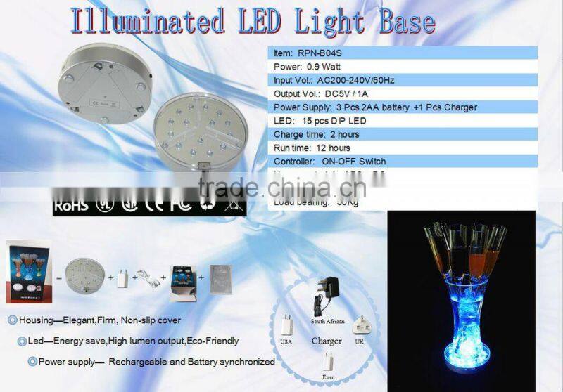 2015 hot items products table centrepieces Battery operated acrylic wedding party supplies event lighting