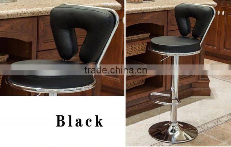 Beautiful beige leather bar stools, up and down bar stool for sale