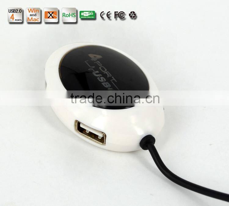 High Speed 4 Port USB HUB 2.0 USB Splitter Adapter for Notebook/Tablet Computer PC Peripherals Accessories