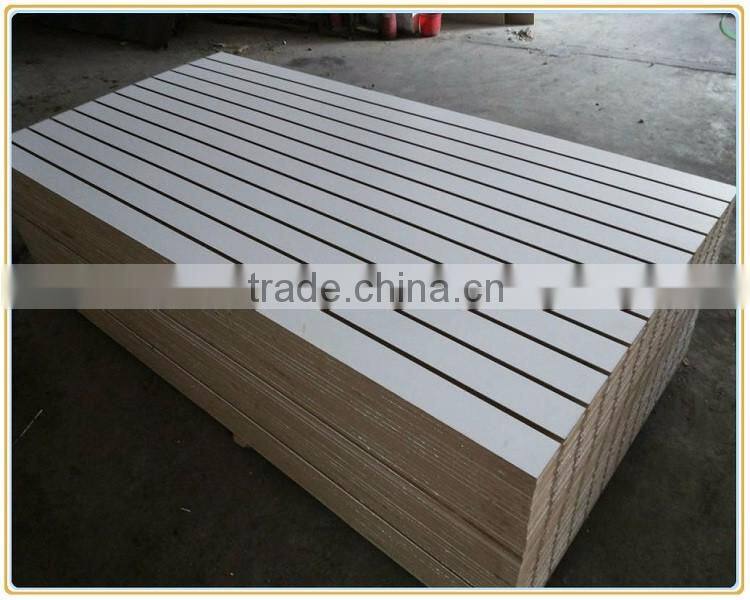Melamine or PVC slotted MDF board for furniture