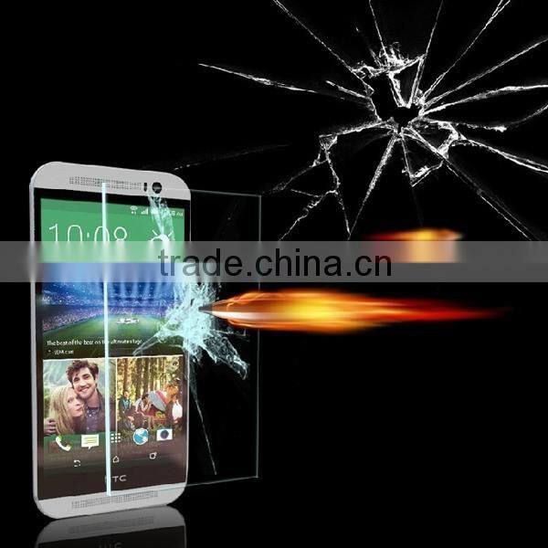 2015 popular mobile phone tempered glass screen protectors for HTC one M7 M8 M9