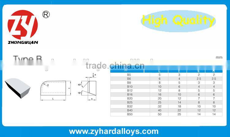 P30 YG6 Tungsten Carbide Brazed cutting Tips