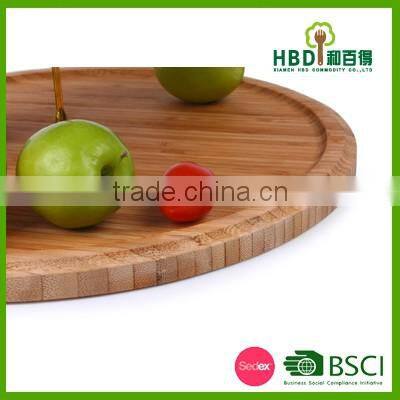 bamboo bilayer lazy susan