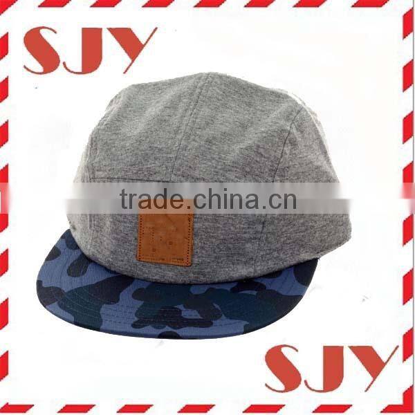 custom full print flat panel promotional 3 panel cap