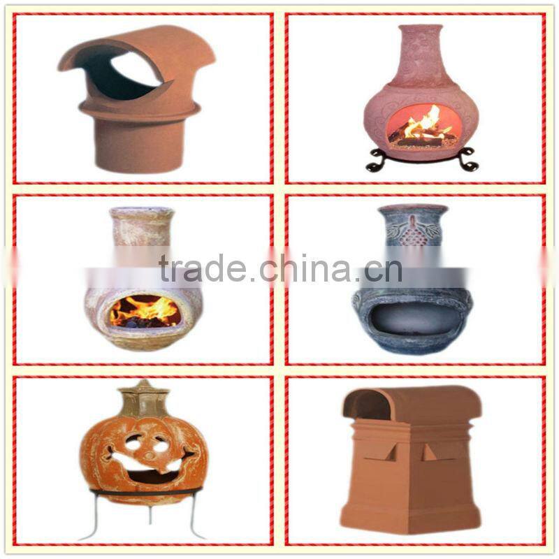 Unique handmade outdoor Natural Terracotta Fireplace