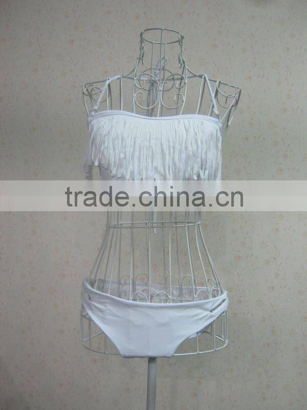 No MOQ Fringe Tassel Swimwear Paypal Accept Wholesale Brazilian Bikinis