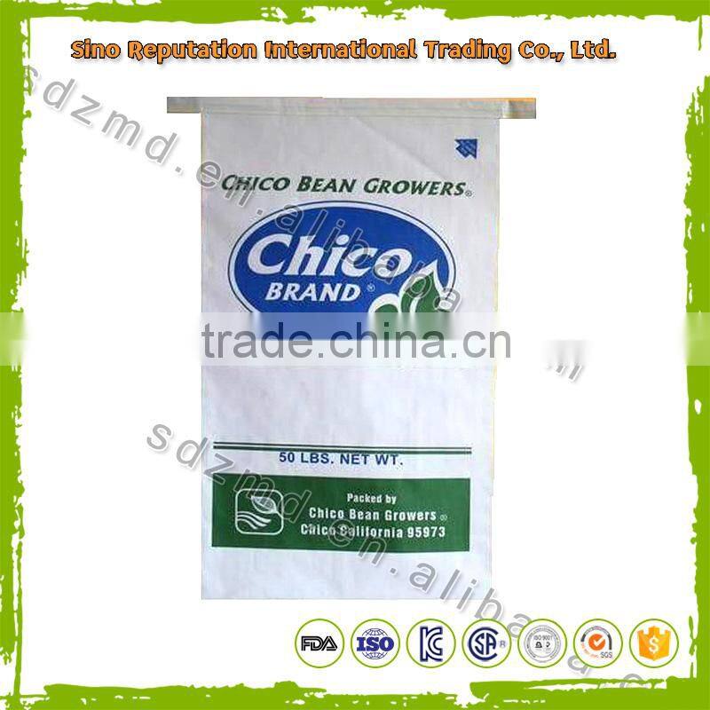 Plastic woven PP corn sugar in 25kg bag with low price