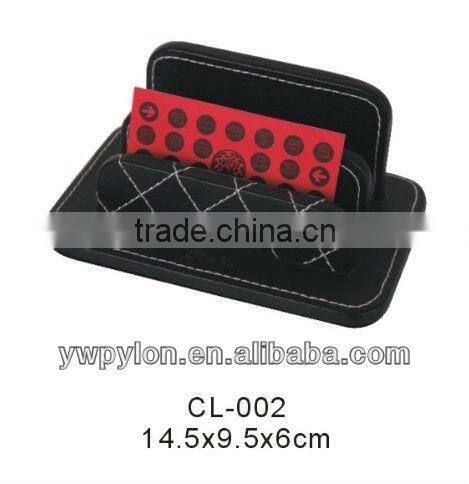 Leather pen container for office or family