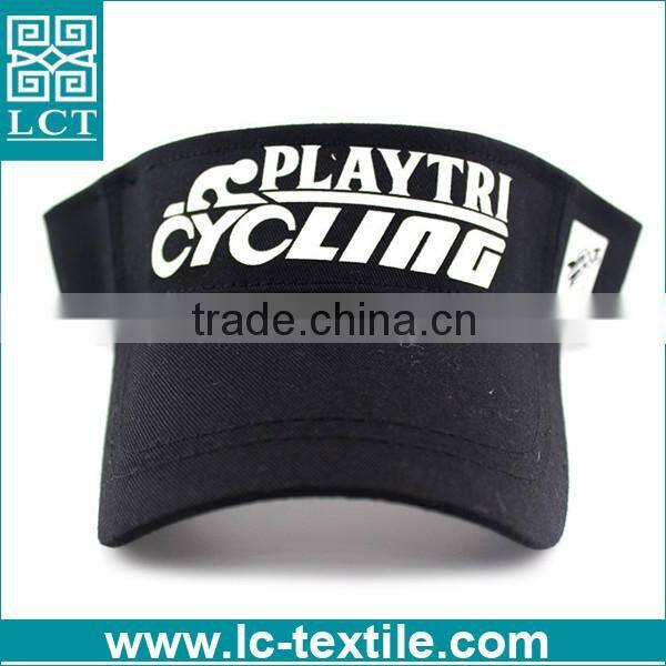custom print uv protection cotton structed cycling sun visor cap
