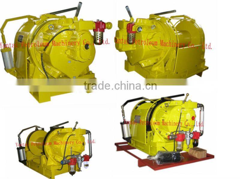 good performance big torque pneumatic type 10 ton air driven tugger