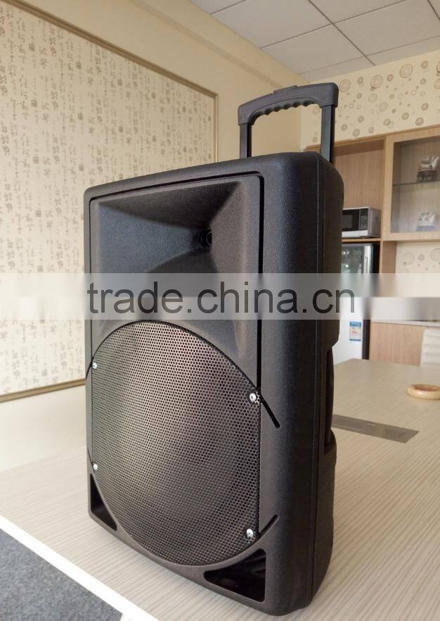 15 inch super bass speaker pa system speaker bluetooth creative amplifier woofer speaker professional with handle and usb