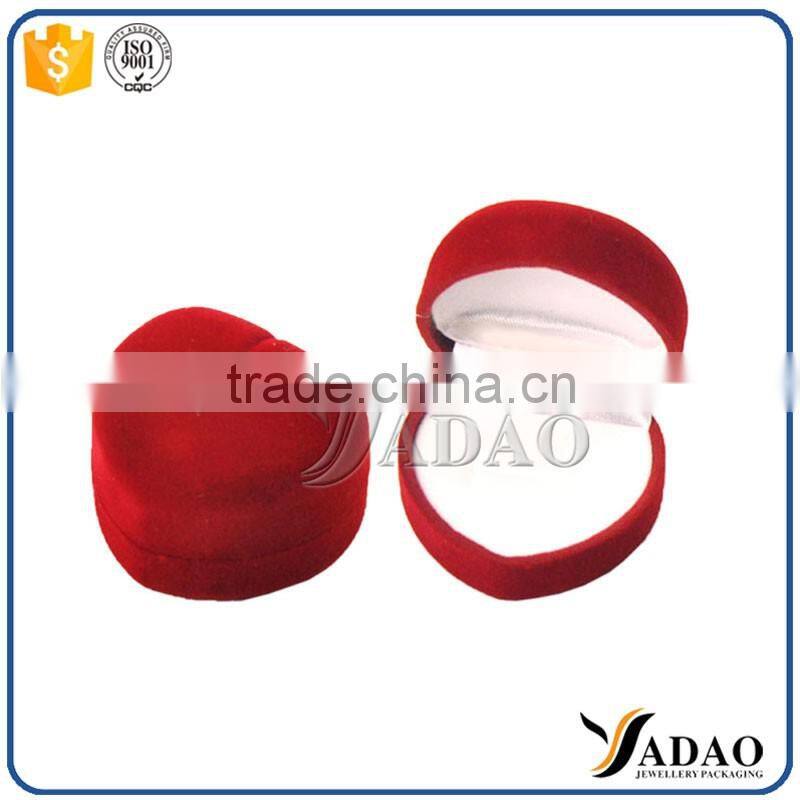 small velvet ring boxes red color velvet box for ring packaging