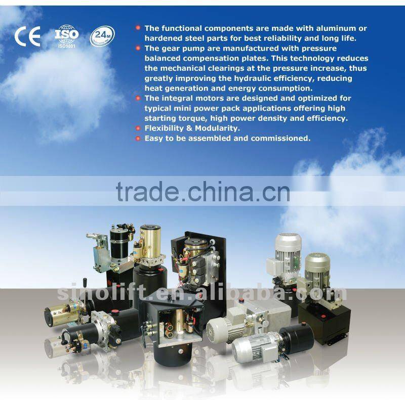 DC hydraulic power pack for electric stacker