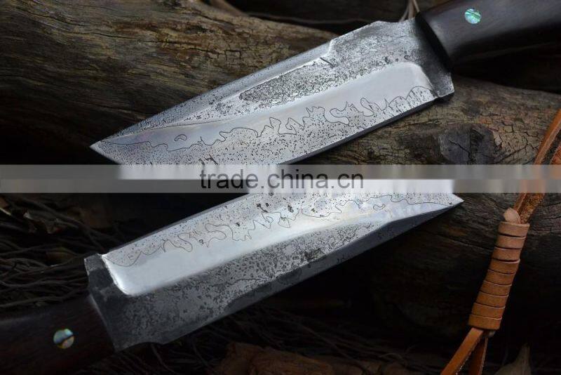 Doshower damascus knife blanks with industrial tool of wholesale knives