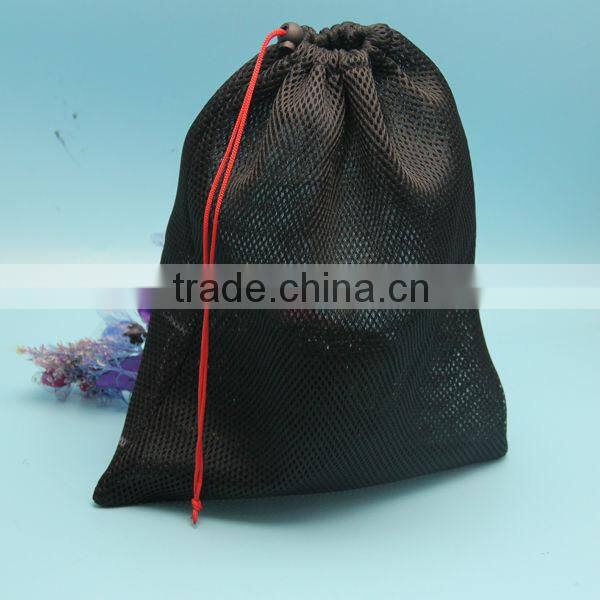 wholesale cheap price customized colorful small drawstring mesh bag travel pouch bag for cup