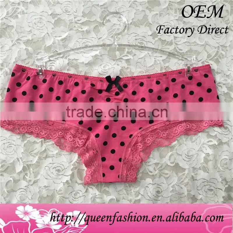 Popular comfortable boyshort women lace hipster hot wet panties