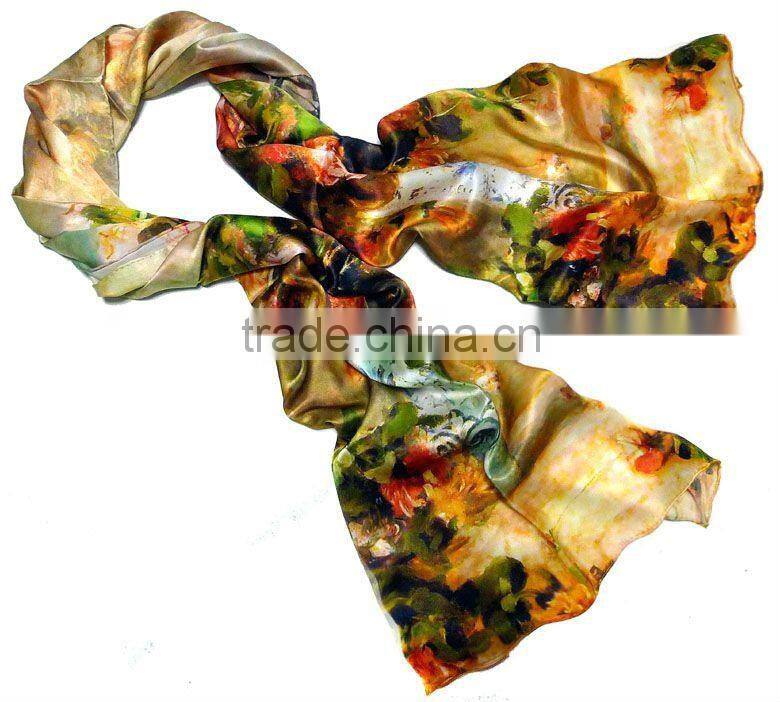 fashion silk scarf styles women