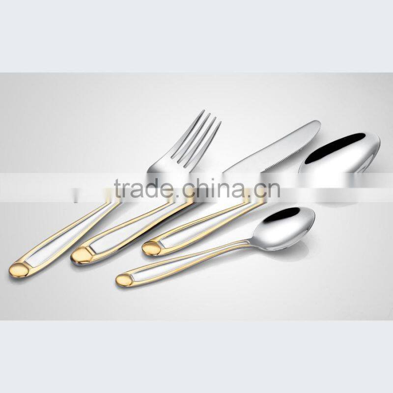 Middle and top grade stainless steel dinnerware set