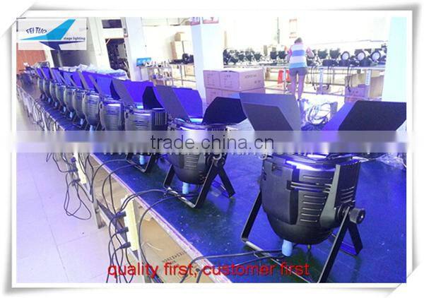 LED Studio Flash Light 180w or 200w COB Par Light With Aluminum Alloy Black Light Body