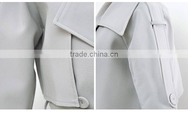 Autumn Winter New Loose Jacket With Belt Women Coat Female Fashion