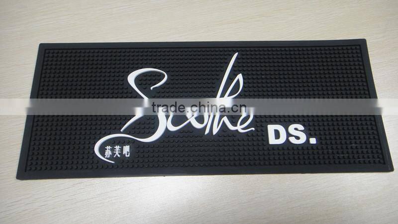 New design Custom Logo bar mat,soft pvc bar mat, rubber bar mat