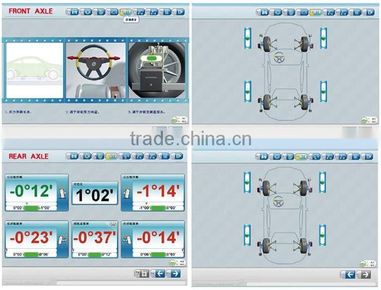 bluetooth laser ccd truck wheel alignment machine factory price