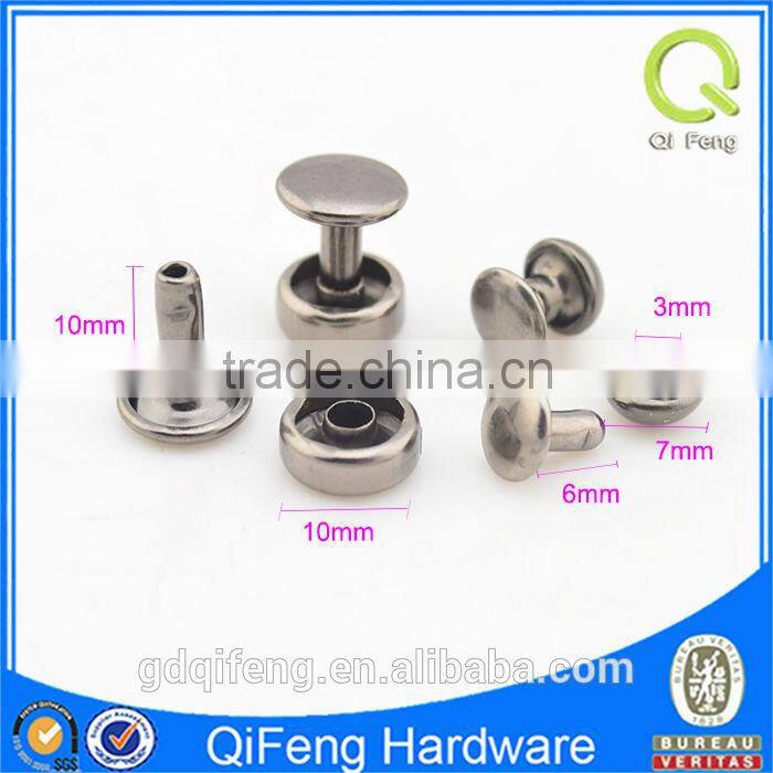bag accessories mushroom shape gold rivets in bulk