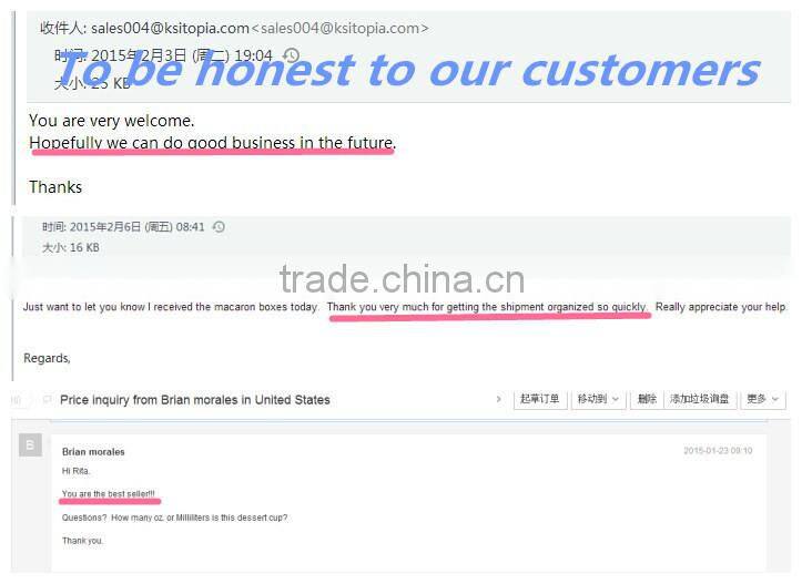 120ml popular creative plastic dessert cup