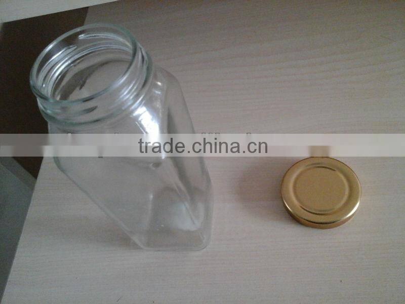 2014 Most popular and cheap clear glass jar with lid