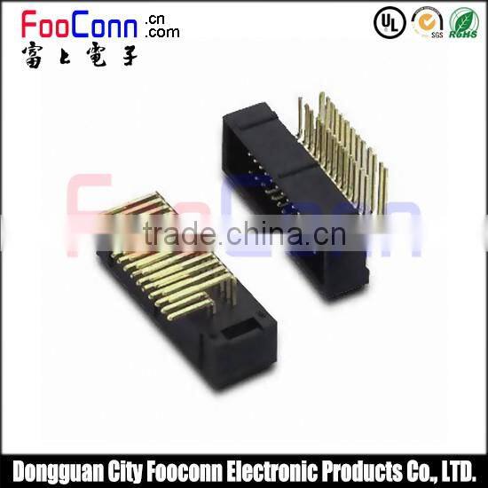 High quality Right Angle IDC Type 1.27mm pitch Dual row Ejector Header