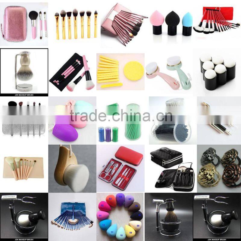 Round Shape Stippling Brush, Large Powder Brush Wholesale, Flex Powder Brush with Fushia Handle