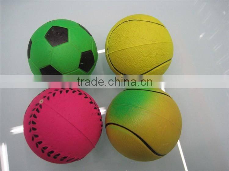 Hot selling printed cheap football shape PU foam stress ball for promotion