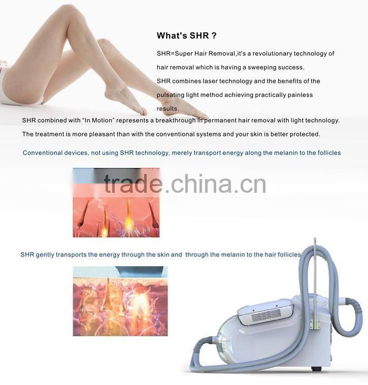 2016 Hot Sale 2 handles Portable IPL for Dark Circles and face lift elight laser equipment