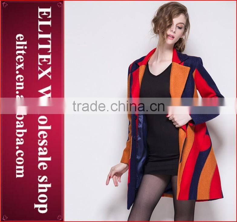 2015 Unique Sexy Fashion Ladies Cashmere Overcoat Winter Dress