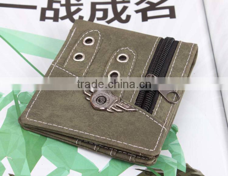 Retro Men's Casual Canvas Bi-fold Wallet Card Slot Purse Cheap