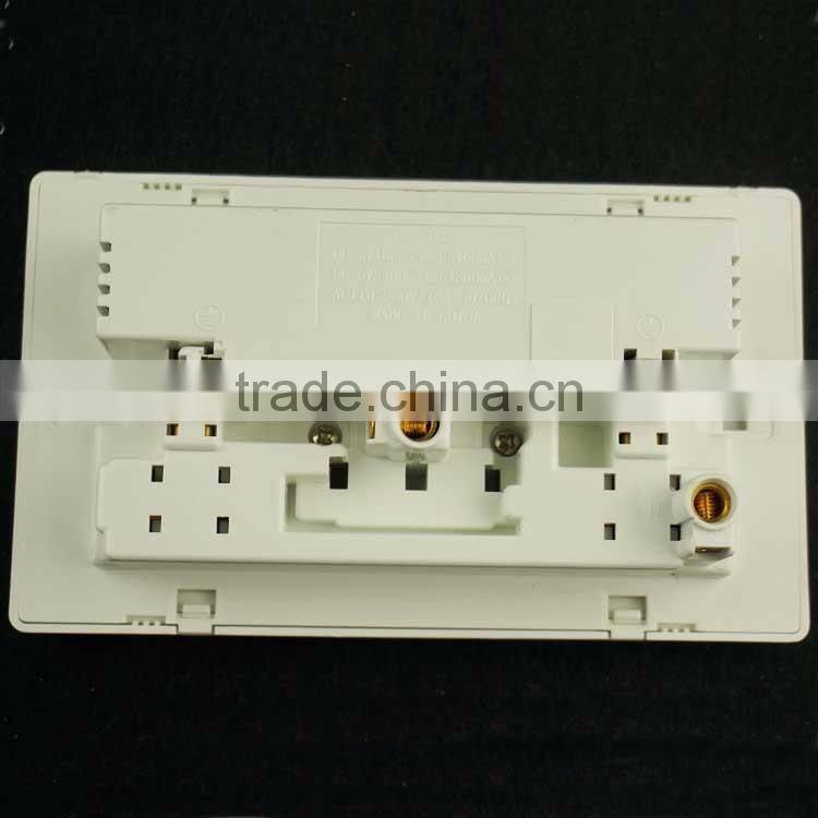 New design usb power plug socket with switch wall socket double